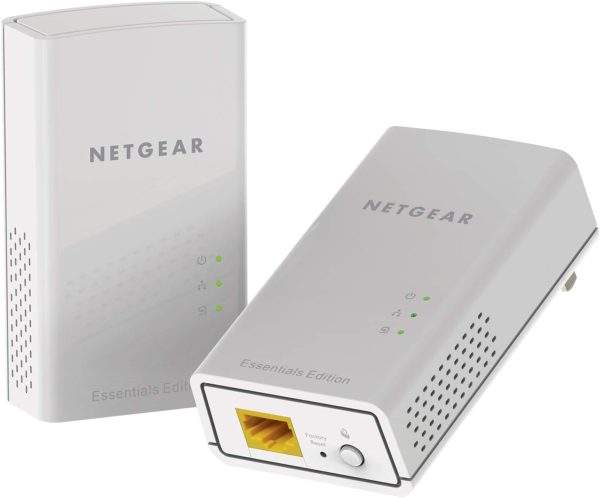 NETGEAR PL1000-100UKS PL1000 Powerline 1000 Mbps 1 Gigabit Ethernet Port -2 Pcs